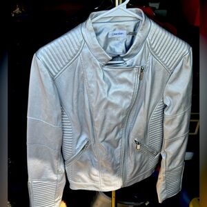 Calvin Klein Ladies Silver Spacesuit Jacket